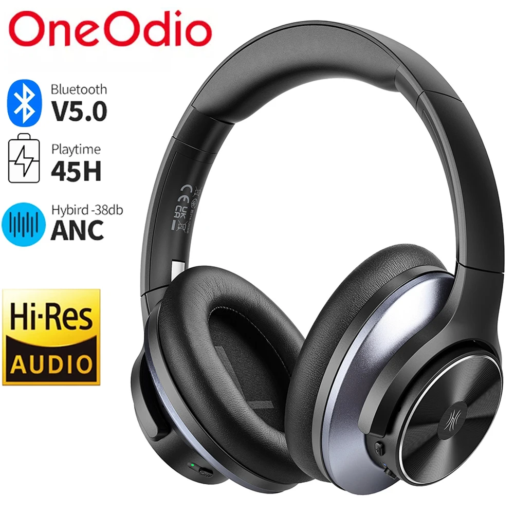 Oneodio A10 активное шумоподавление наушники аудио Hi-Res Bluetooth 5.0 беспроводная