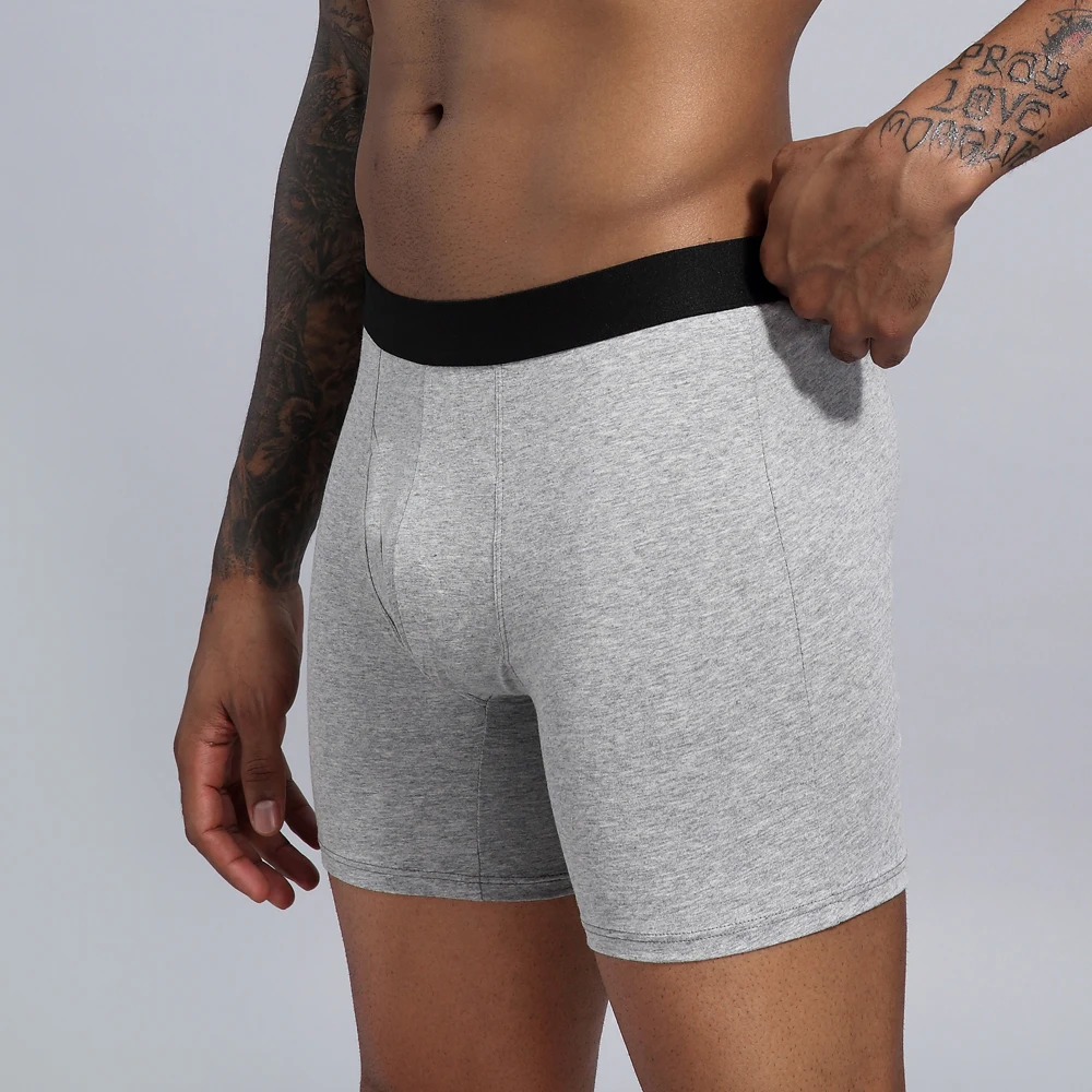 

Boxers Long Panties Underwear Cotton Boxershorts Loose Under Wear Plus Size boxer homme