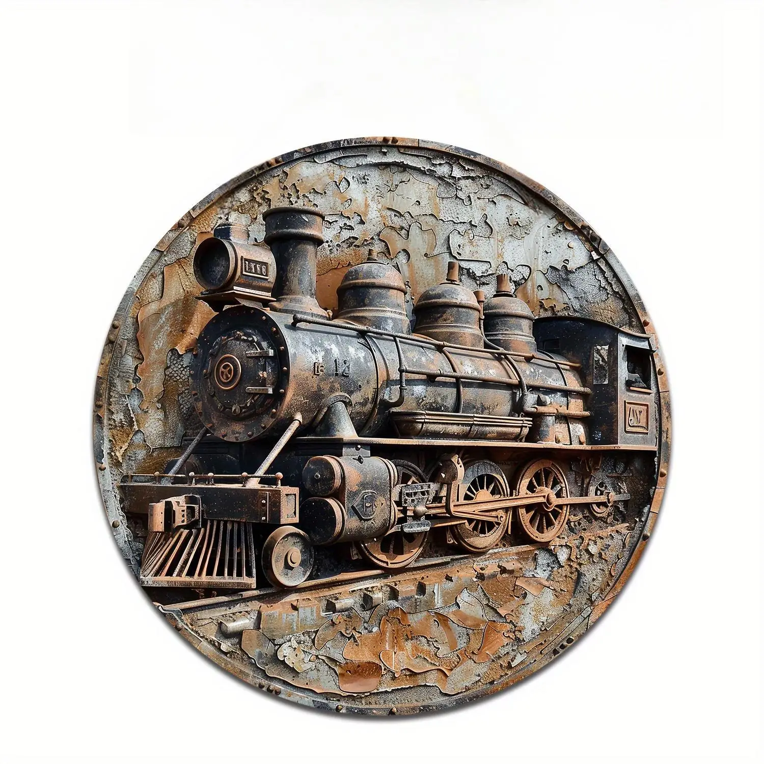 

Круглая Алюминиевая Декоративная Табличка С Художественным Рисунком, Металлический Венок, Настенное Украшение Для Входа