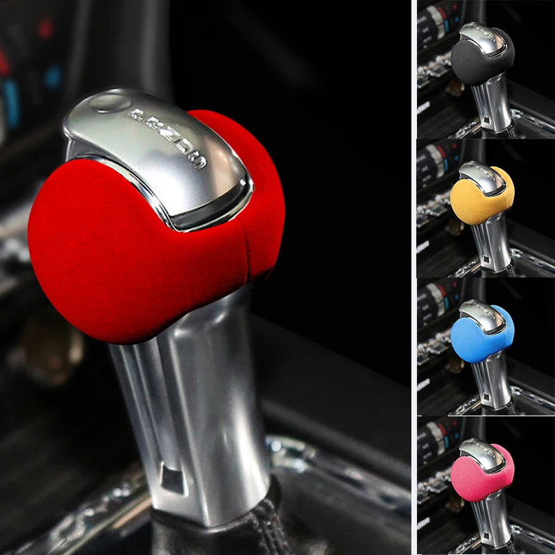 

Замшевая крышка рычага переключения передач для Ford Mustang 2015-2020, аксессуары для интерьера, автомобильные наклейки