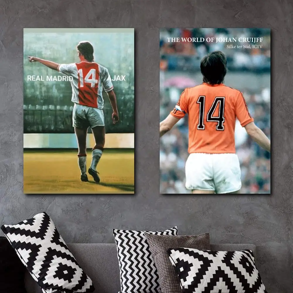 

Sport Johan Cruyff Professionally Print Merchandise Canvas Poster and Wall Art Picture Print Modern Family bedroom Decor Posters