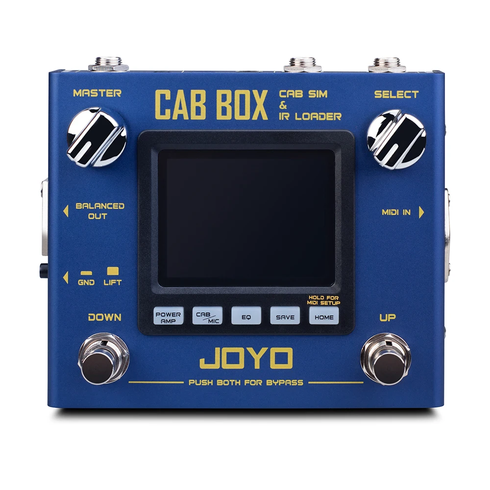 

JOYO R-08 CAB BOX CABINET SIMULATOR+IR LOADER Multi Effect Pedal 128 Tone Store Positions Digital Effect Pedal Guitar Parts