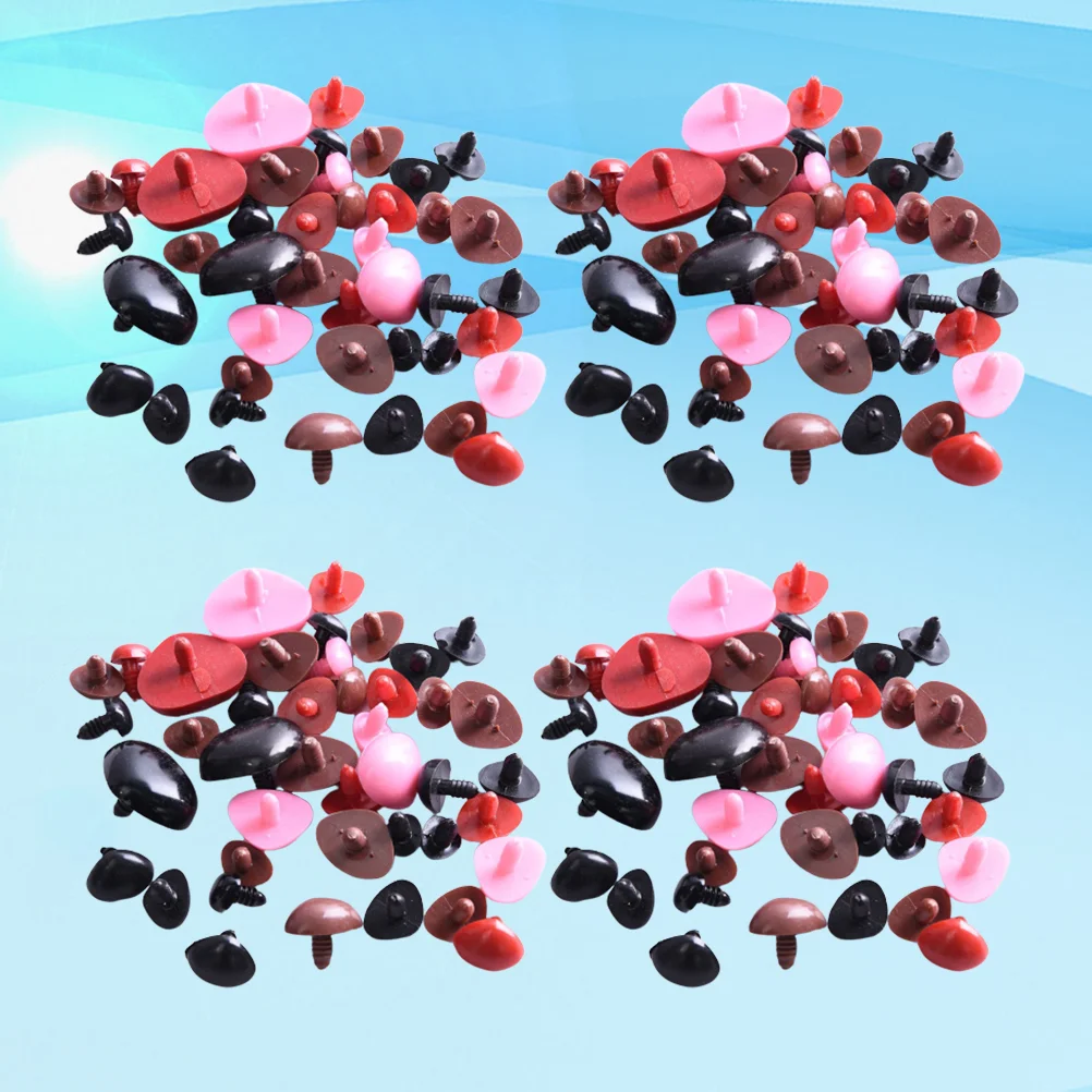 

Реалистичные носы медведя в носу, 100 шт., аксессуары «сделай сам», носы для плюшевых кукол, игрушек (смешанные цвета, 15x20 мм), одежда 10 см