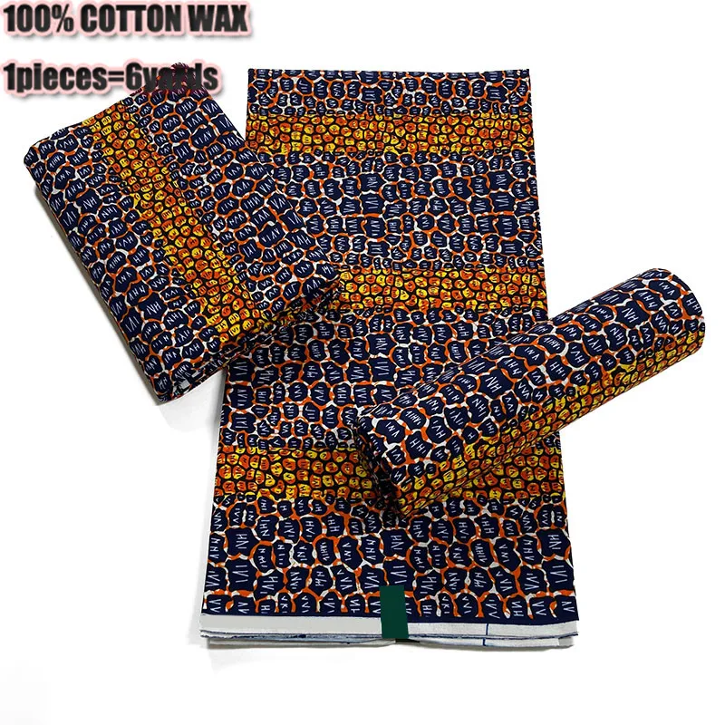 

Africa Ankara Prints Batik Pagne Wax Fabric African Dress Craft DIY Sewing Textile 100% Polyester High Quality Nigeria Tissu