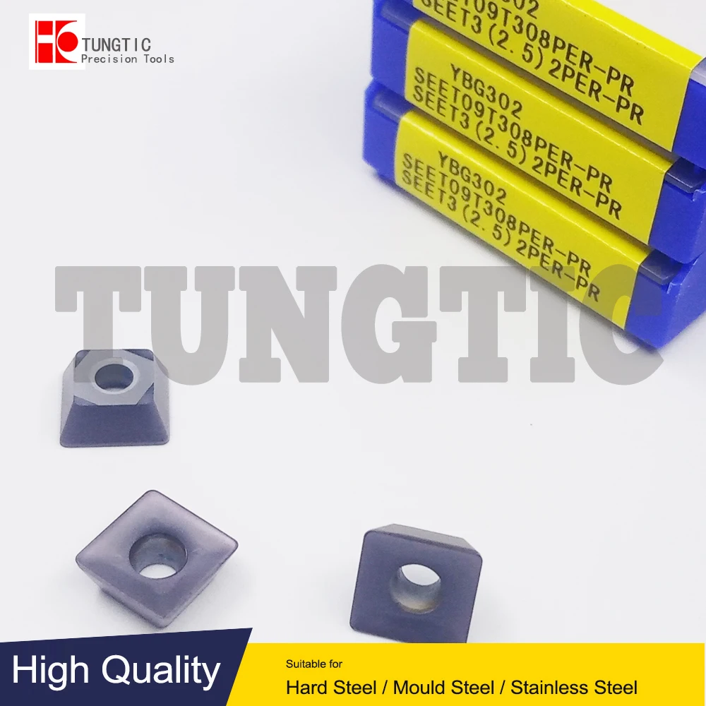 

SEET09T308PER-PR Milling Inserts Carbide Cutter For CNC SEET 09T308PER-PR