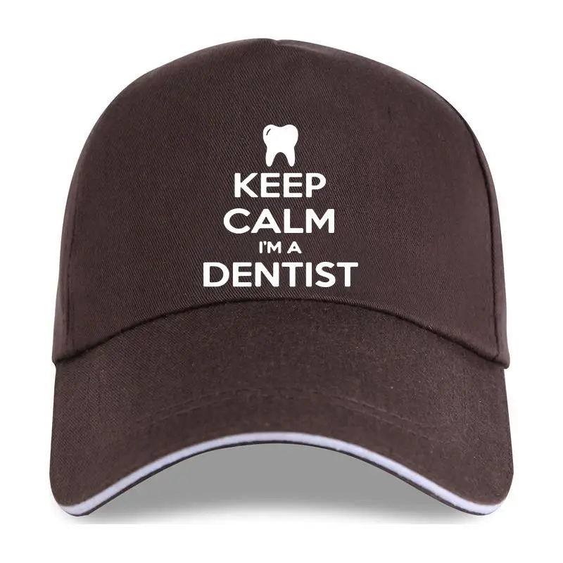 

Кепка с надписью «Keep Calm», хлопковая бейсболка для стоматолога, повседневная, подарок на день рождения, Tshi