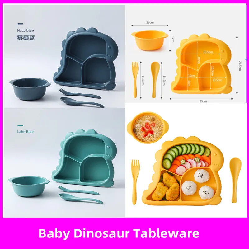 

Новинка, обеденная тарелка в виде динозавра для детей, креативный семейный набор, детские домашние Мультяшные Ретро блюда для кормления 2022