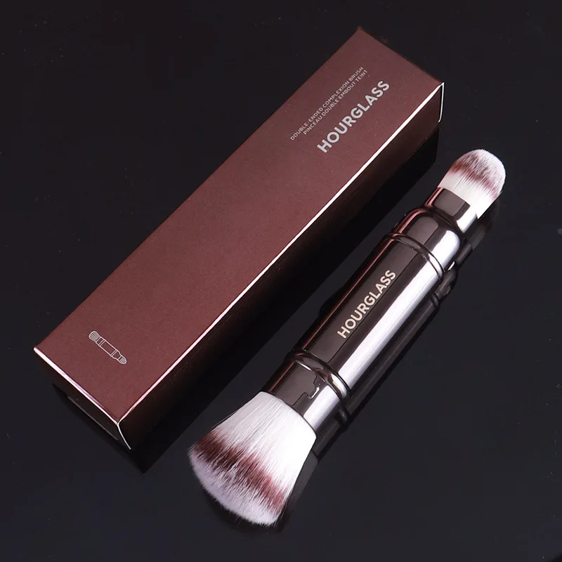 

HOURGLASS Retractable Double-Ended Complexion Brush - Portable Powder Blush Brush Foundation Concealer Cosmetics Brush Tools