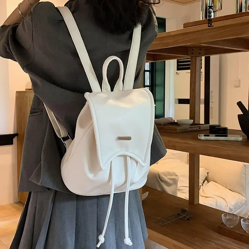 

New Women Single Shoulder Bag Fashion Leather Backpack School Versatile Ins Handbag Crossbody Bag Luxury Designer Simple 2023