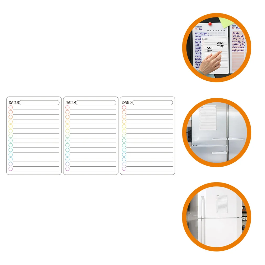 

Kitchen Supplies Dry Erase Board Plan Acrylic Fridge Refrigerator Writing White