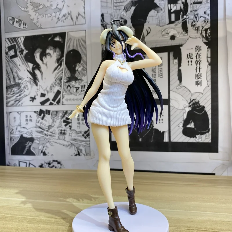

22cm Overlord figure Albedo Model Dolls Figurines Anime Figurine Dress Ver. Action Pvc Statue Collection Children Kid Toys Gifts