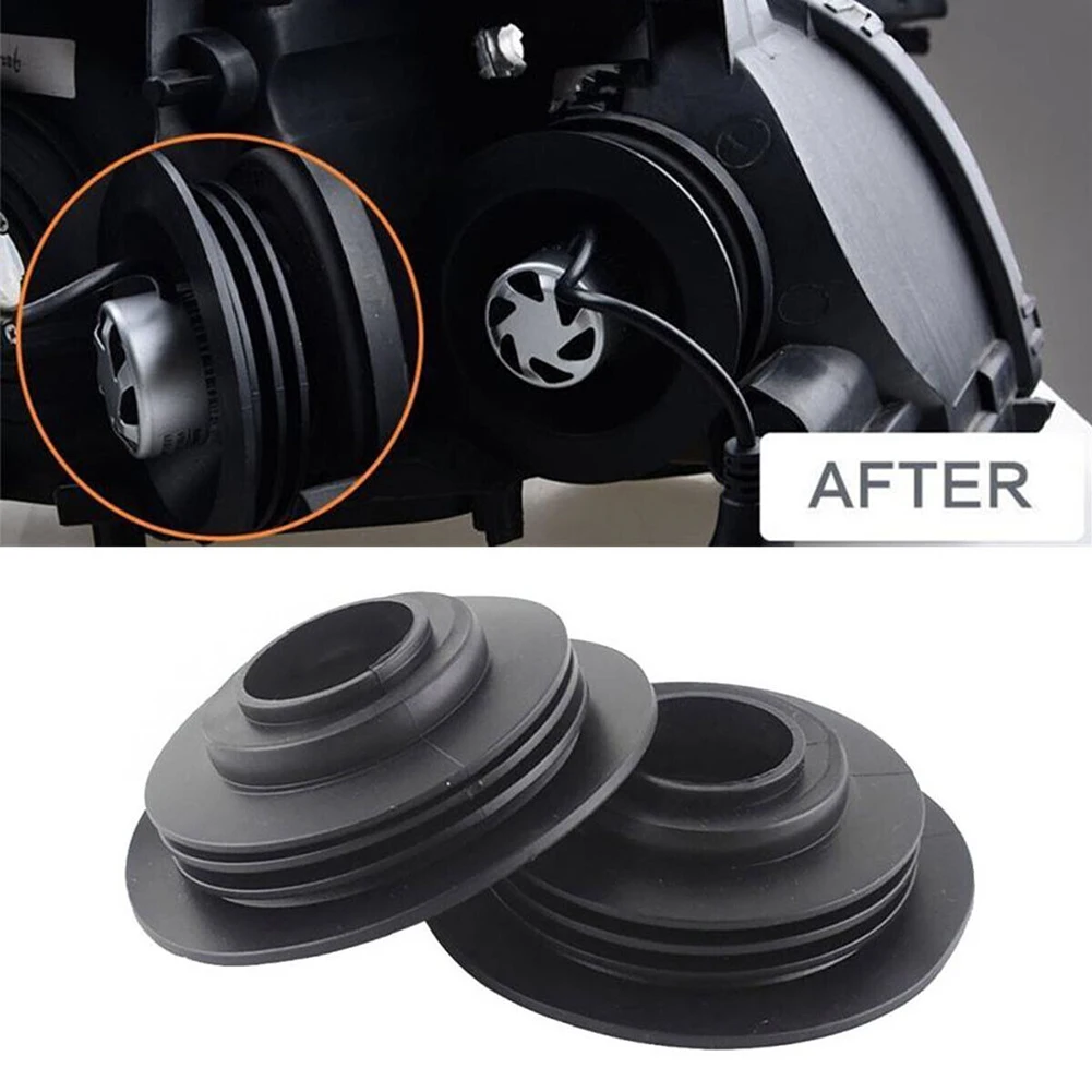 

2pcs 3.2cm Car Headlight Dust Cover Cap For LED HID Xenon Halogen Bulb Accessories Universal For Car HID/LED Lamps