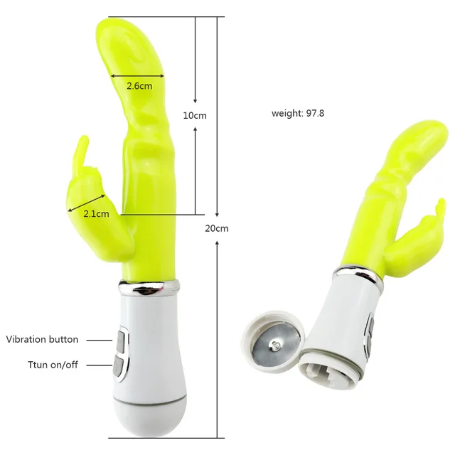 Sex Toy Rabbit Vibrators Vagina G Spot Clitoris Nipple Dual Stimulator Massager Dildo Vibration AV Stick For Women Adult Product 6