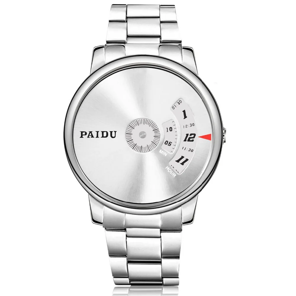 Часы Reloj Hombre Paidu мужские, модные креативные спортивные часы с поворотным механизмом, мужские кварцевые наручные часы из нержавеющей стали, мужские часы