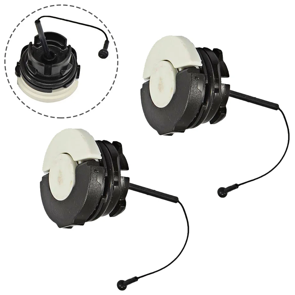 

Brand New Durable Practical Gas Cap Oil Cap 2pcs/set Accesories Black White Gas Tank Fuel Cap Plastic Replacement