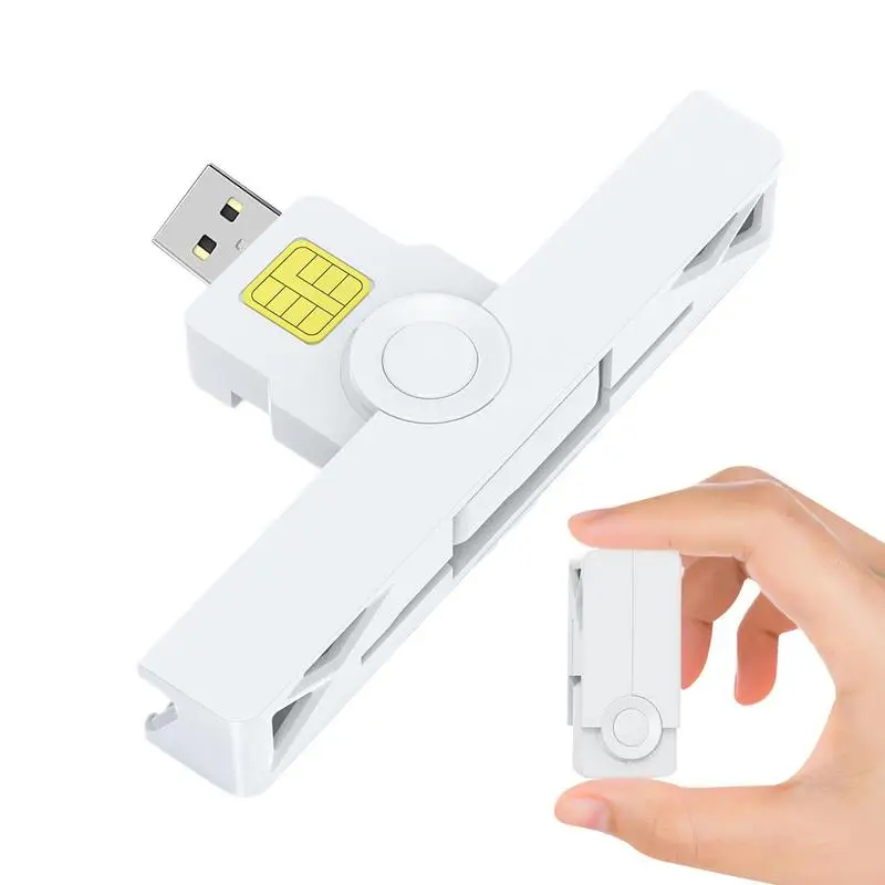 

USB C CAC Reader Common Access CAC Credit Card Reader Portable CAC Reader For CAC Chip Card IC Bank Government ID And Credit