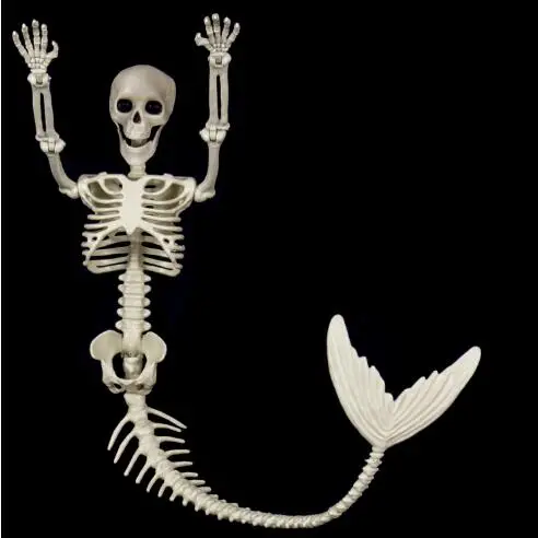 

Подвижные суставы русалки 80 см, скелет, украшения для Хэллоуина, подвесное украшение для кладбища, Декор для дома и улицы