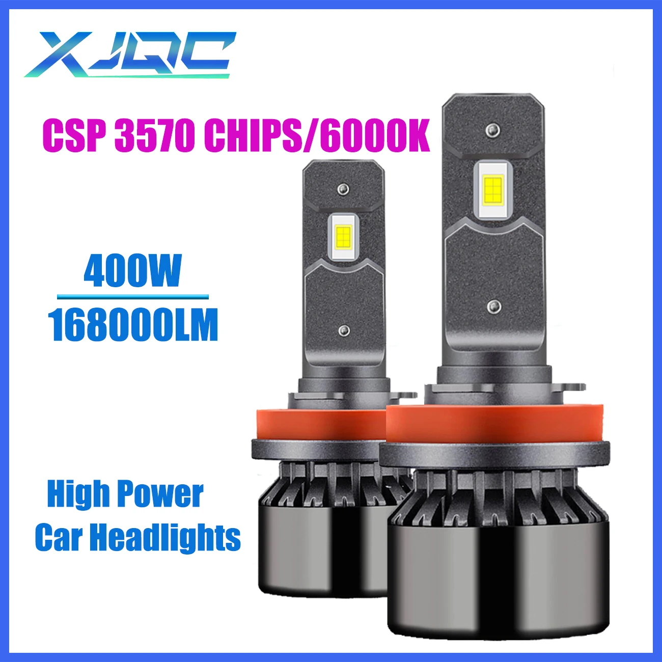 

XJQC M5 H4 H7 168000LM 400W 6000K высокомощные автомобильные фонари головного света с высокой яркостью фары H1 H11 9005 9006 9012 CSP3750 12 В