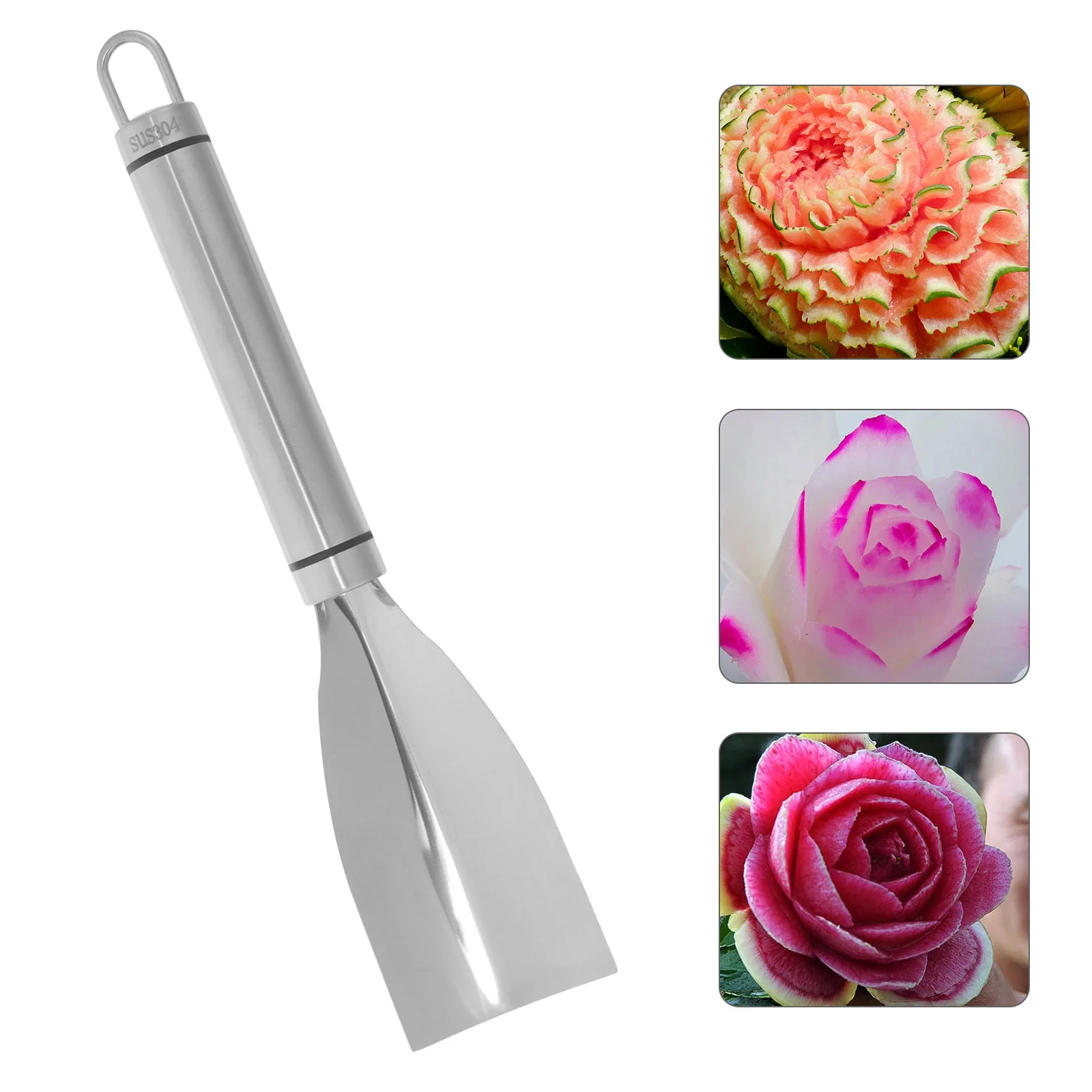 

Cleaver Fruit Carving Vegetable Platter Portable Tool Shaping Kitchen Multi-purpose Stainless Steel Carve