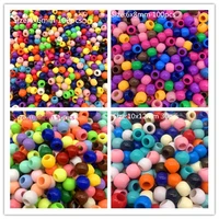 6 8 10 12mm acrylic spacer beads big large hole beads for diy jewelry making