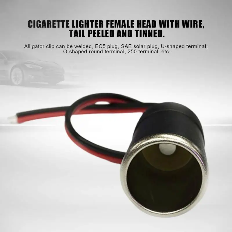 

Universal Cigarettes Lighter Socket USB Type C Male To Car Cigarette Lighter Socket Female For Driving Recorder, GPS Car