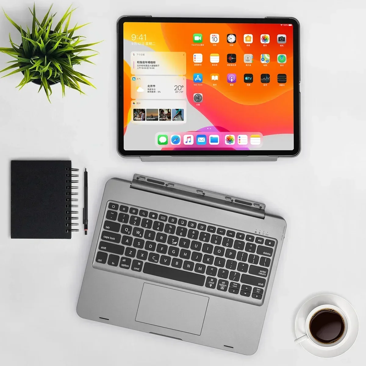 Беспроводная Волшебная клавиатура для iPad Pro 12 9 11 Air 5 4 3 7th 8th 9th 10 2 съемная с