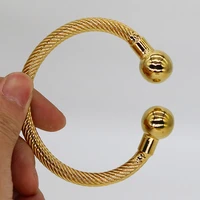 very heavy copper bracelet new fashion ladies luxury gold bracelet ring set african ethiopian women dubai bracelet wedding gift