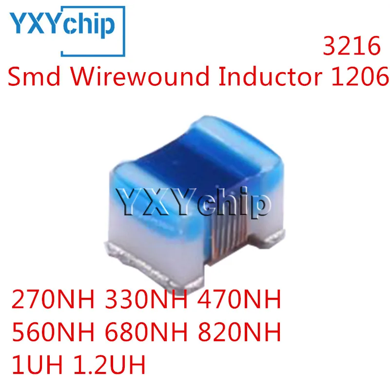 20 шт., 3216 SMD проволочный индуктор 1206 270NH 330NH 470NH 560NH 680NH 820NH 1UH 1.2UH, высокочастотная индуктивность (art.: 3920c6e577779) - 3920c6e577779