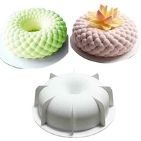 french dessert mousse mold single hollow custard cake silicone mold manual diy baking tools kitchen accessories tool