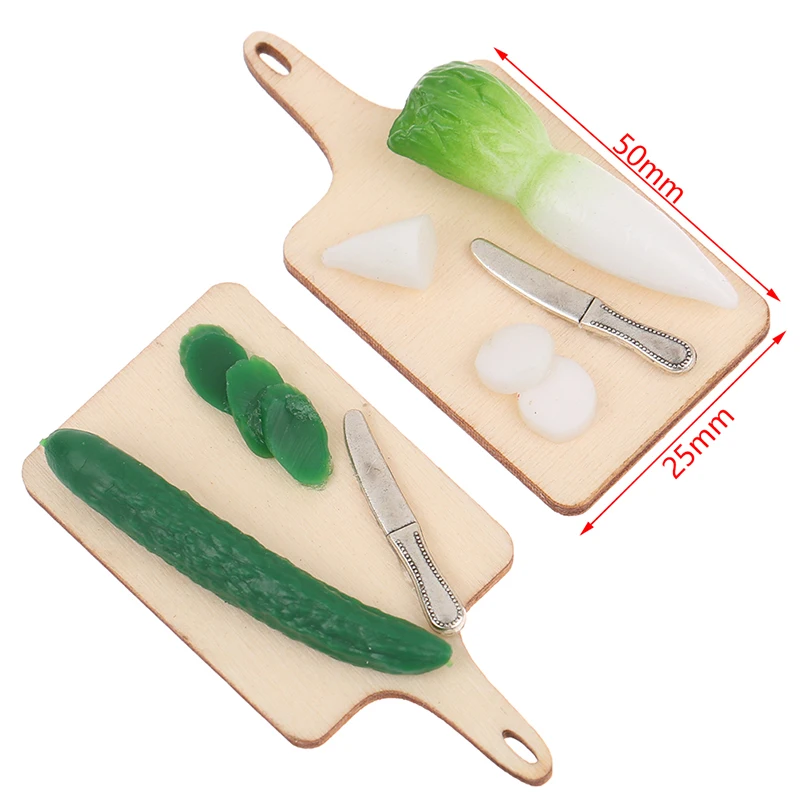 

1 шт. 1:12 миниатюрный кукольный домик, кухонные столовые приборы, разделочная доска для овощей, модель для кукольного домика, декор для детей, ...