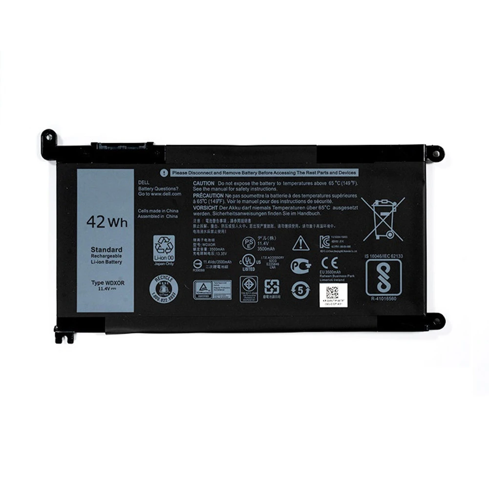 

11,4 V 42Wh WDX0R Аккумулятор для ноутбука 14 5368 5567 7560 5767 7472 7460 7368 7378 5565 3488 3580