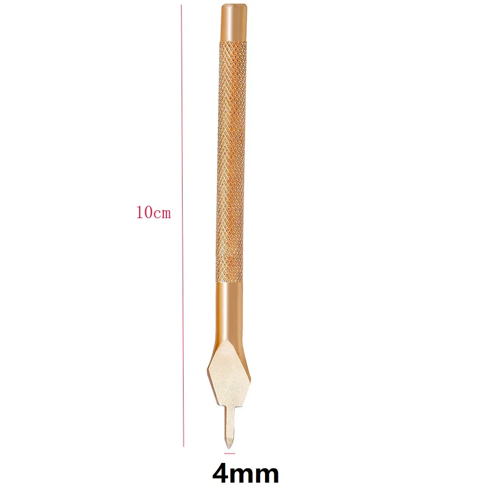 

1 Pc 4mm Steel Leather Hole Punches Leather Craft Tools 1/2/4/6 Prong Diamond Chisel For Leather Hand Tool Accessories