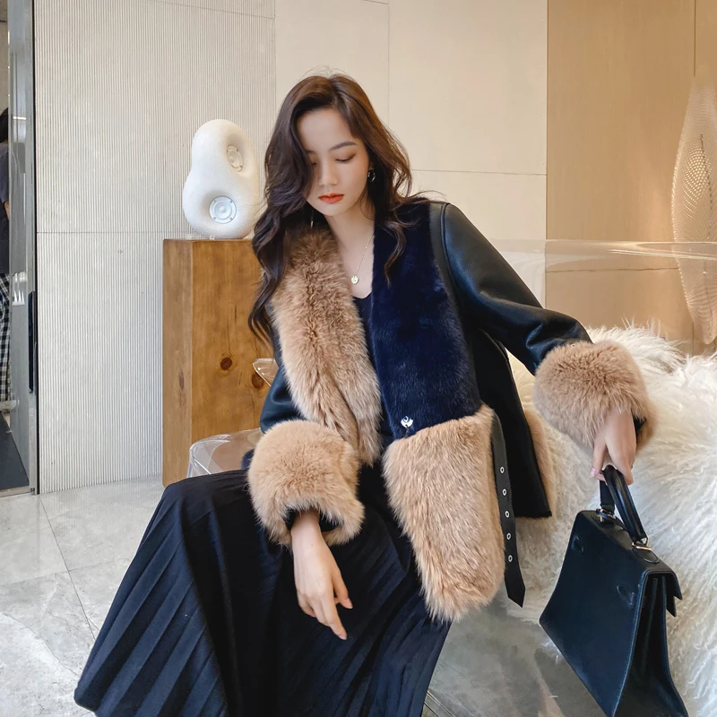 Fur Coat Women's Short Winter New Fox Fur Whole Mink Fur European Goods Wool Korean Style Jacket