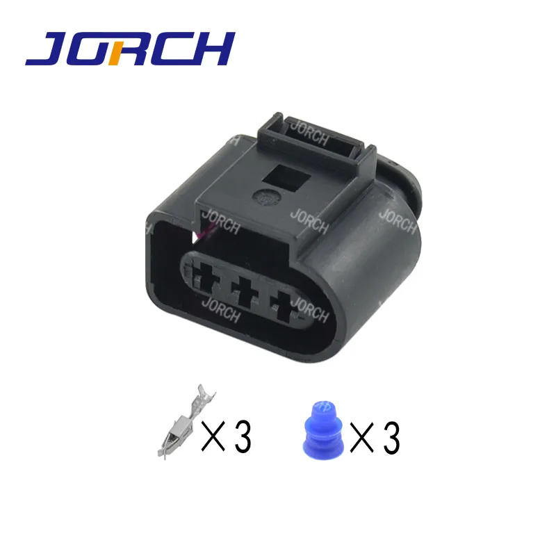 Conjuntos de Pinos vw Auto Conector à Prova D1água 1j0973723 Carro 3.5 Série Conectores Sensor Plug 1j0 973 723 10