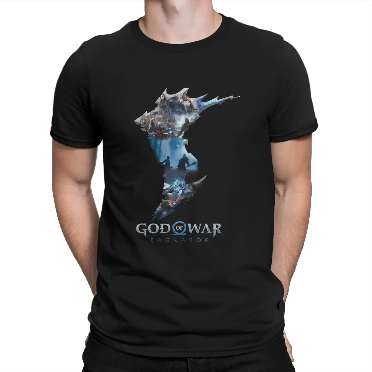 

Футболка Essential Man's Shirt God Of War Ragnarok Crewneck Tops 100% хлопок футболка Humor высокое качество подарки на день рождения