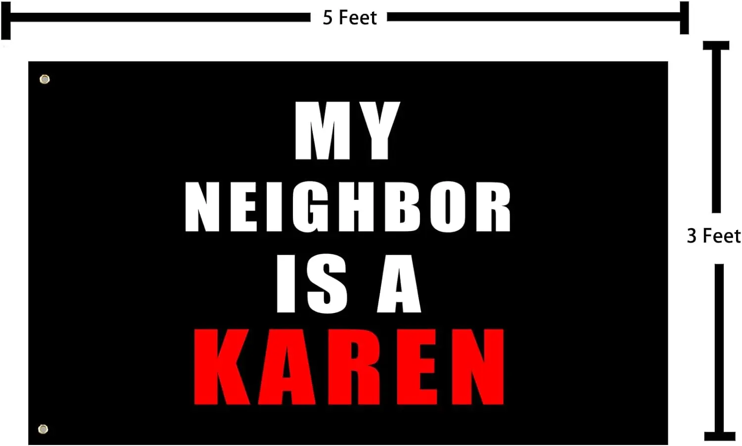 Мой сосед-это кареновый флаг флаги размером 3 Х5 фута для улицы дома сада Декор