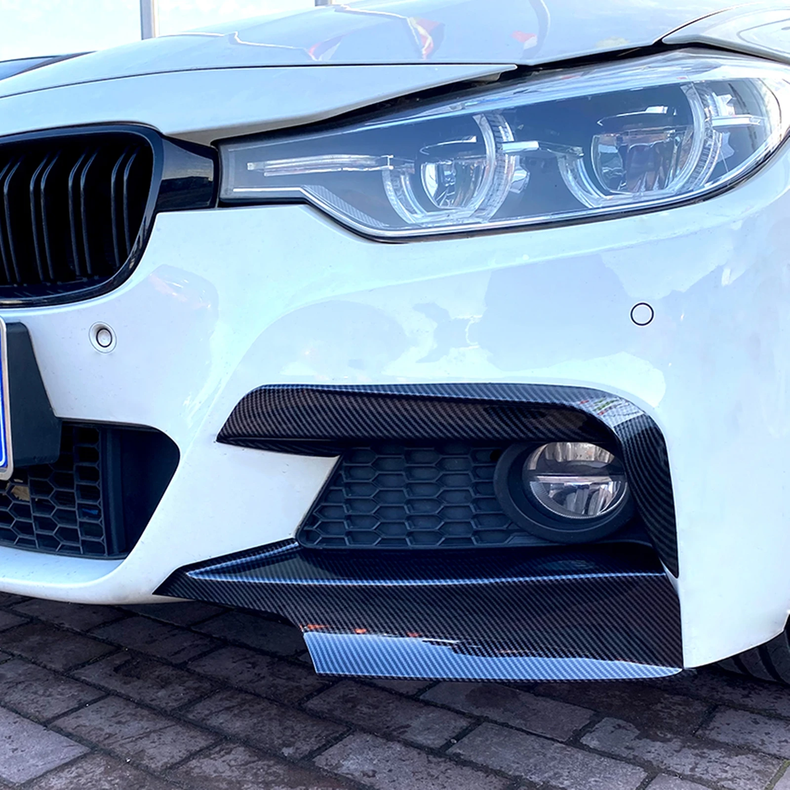 Передний бампер для BMW 3 серии F30 M Sport 2012-2018 боковой разветвитель губа из