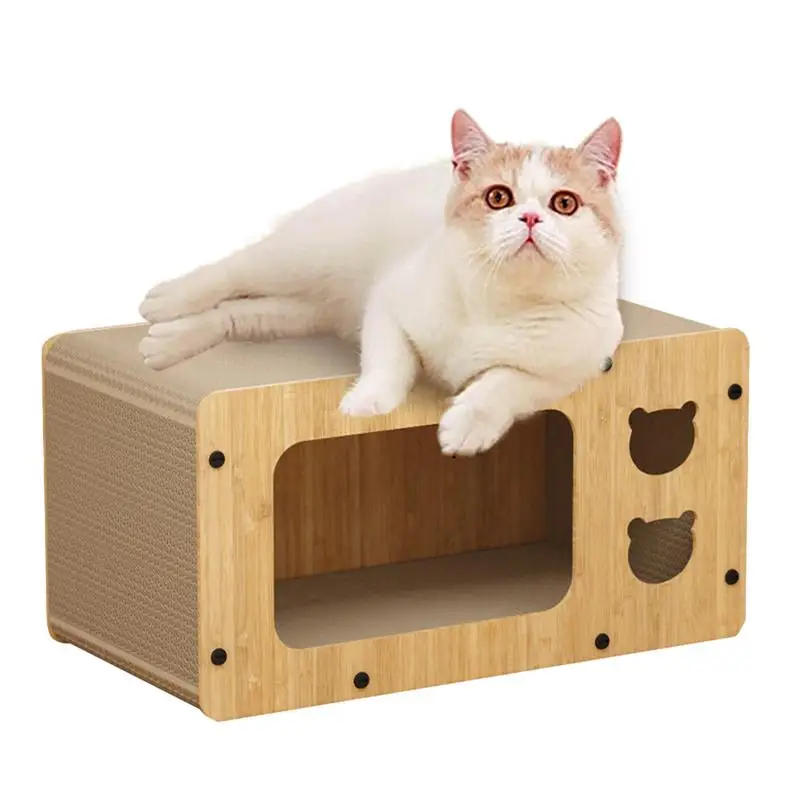 

Cat Scratch Board Toy Wear Resistant Cat Scratcher Lounge High Strength Pet Climbing Frame Stylish Cat Scratching Boards