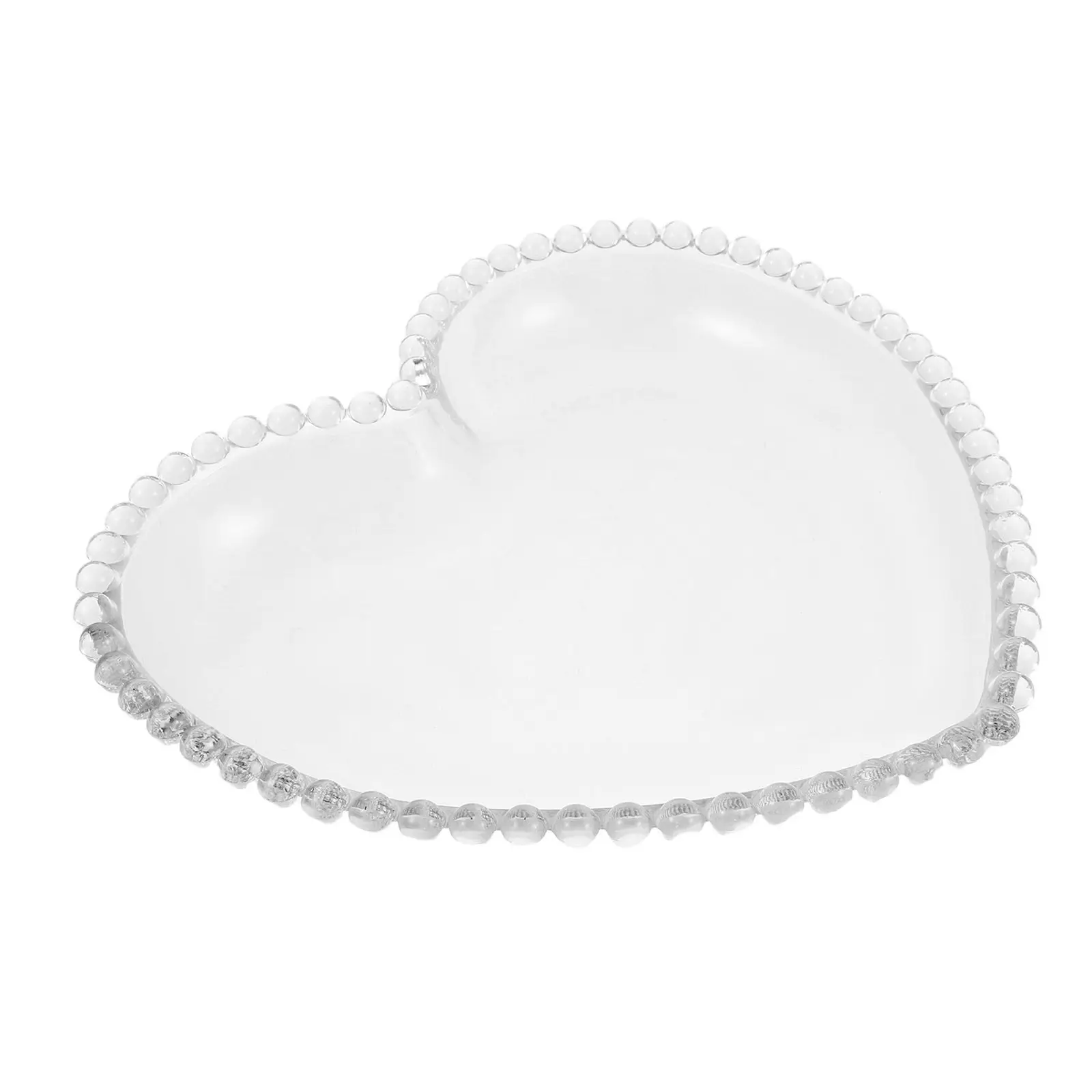 

LUOEM стеклянный поднос для украшений сердечком