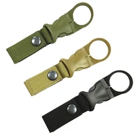 tactical keychain nylon belt key hook military molle system backpack hook outdoor sports hunting hiking accessories outdoor tool