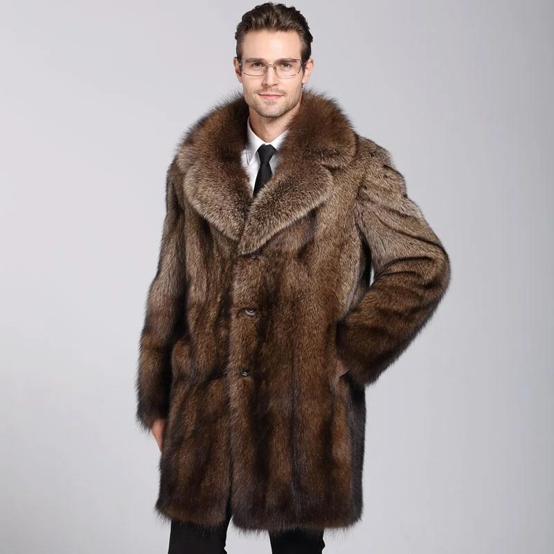 

Men's Jackets Zaoshu Fishing Mink Coat 2022 Haining Whole Imitation Fur