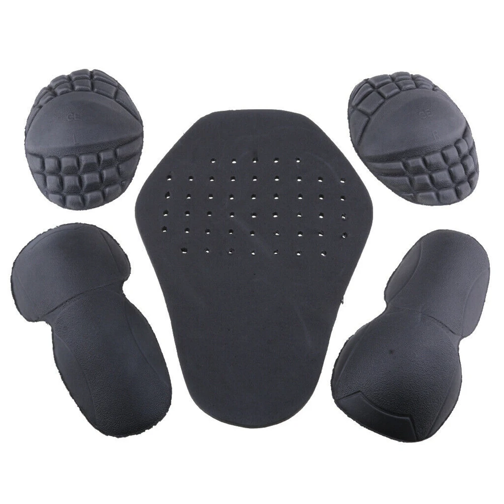 

5pcs Motorcycle Removable Riding Shoulder Protector Elbow Back Protector Pads Motorbike Protection Moto Racing Shoulder Guard