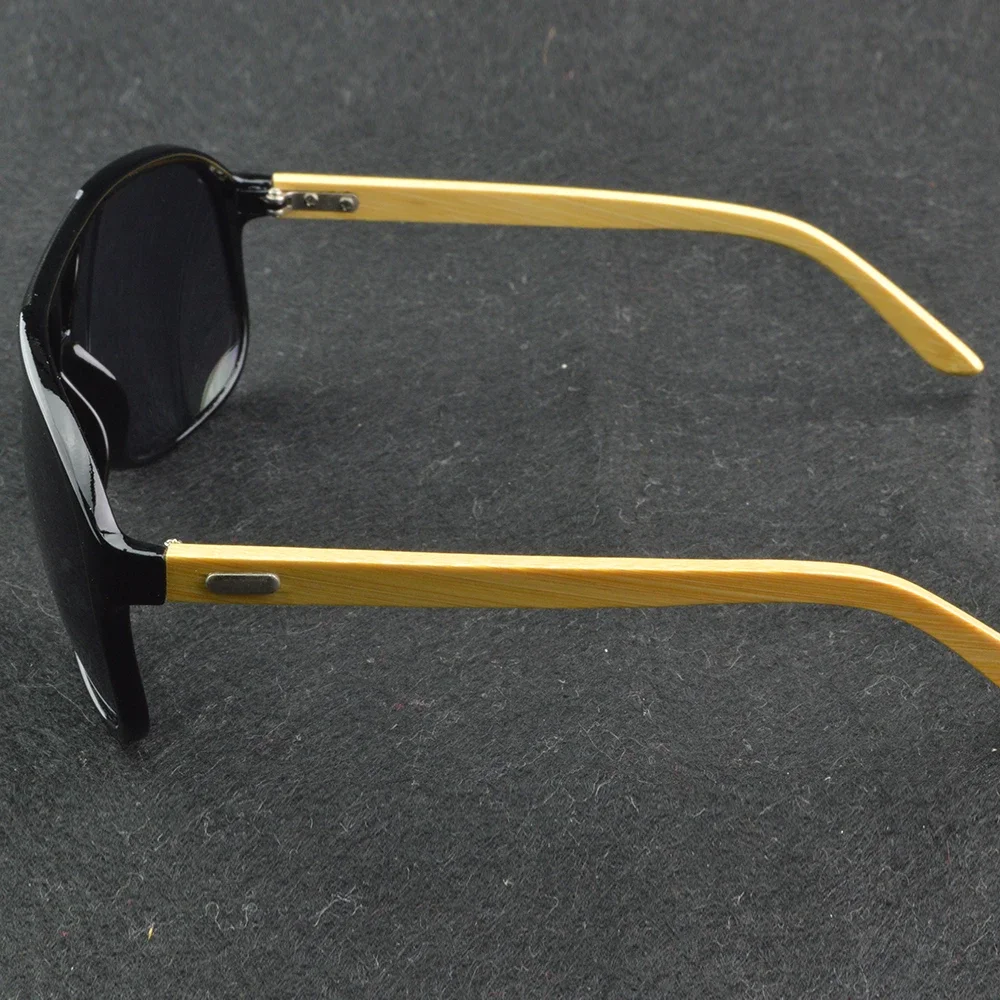 Солнцезащитные очки Clara Vida Pilot Oversized из натурального бамбукового храма UV400 UV100% с