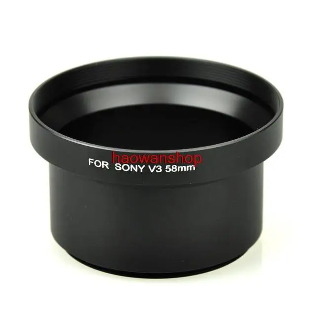 

58mm 58 mm filter mount Lens Adapter Tube Ring for sony v3 camera
