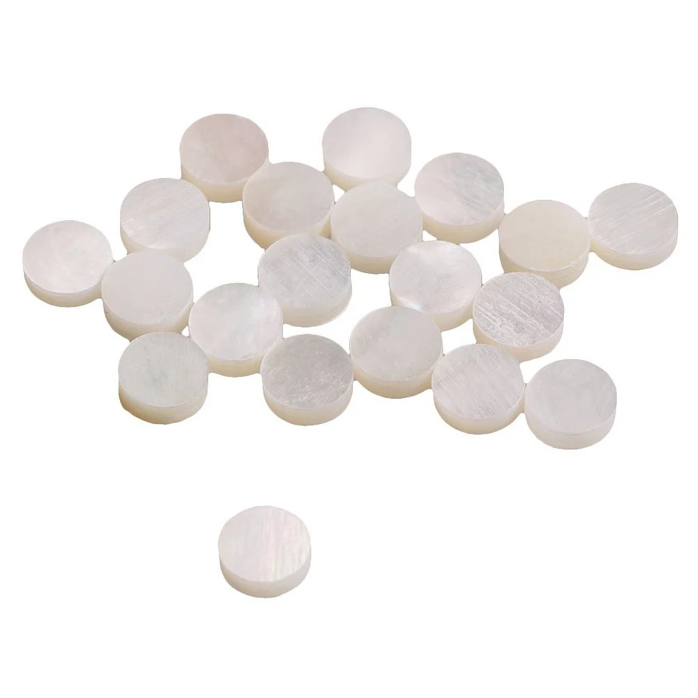 

12Pcs 6MM White Mother Of Pearl Inlay Dots Tone Point Guitar Bass Ukulele Banjo Mandolin DIY Handmade Fretboard Accessories