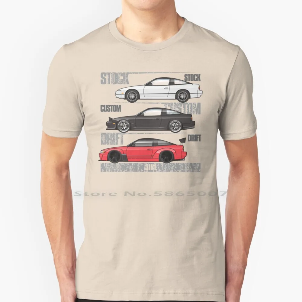 

3in1 T Shirt 100% Cotton 1989 1990 1991 1992 1993 1994 Xe 180sx 240sx Sr20det Nissan Chuki Ka24de Silvia S13 Hatchback Drift