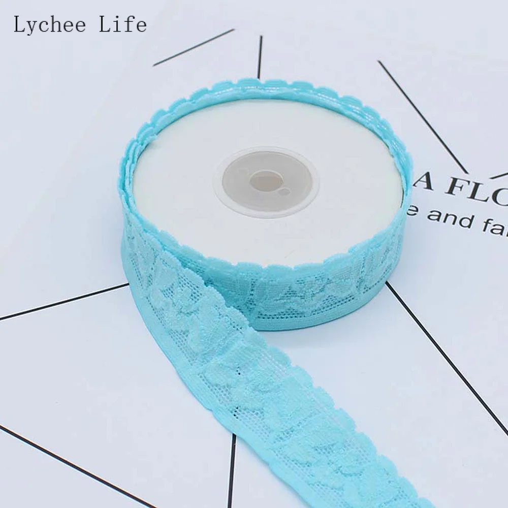 Lychee Life 5 ярдов маленькая эластичная кружевная отделка ткань лента для невесты