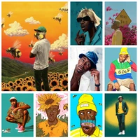 tyler the creator diamond mosaic painting music cover hip hop rapper cross stitch embroidery pictures art full drill home decor