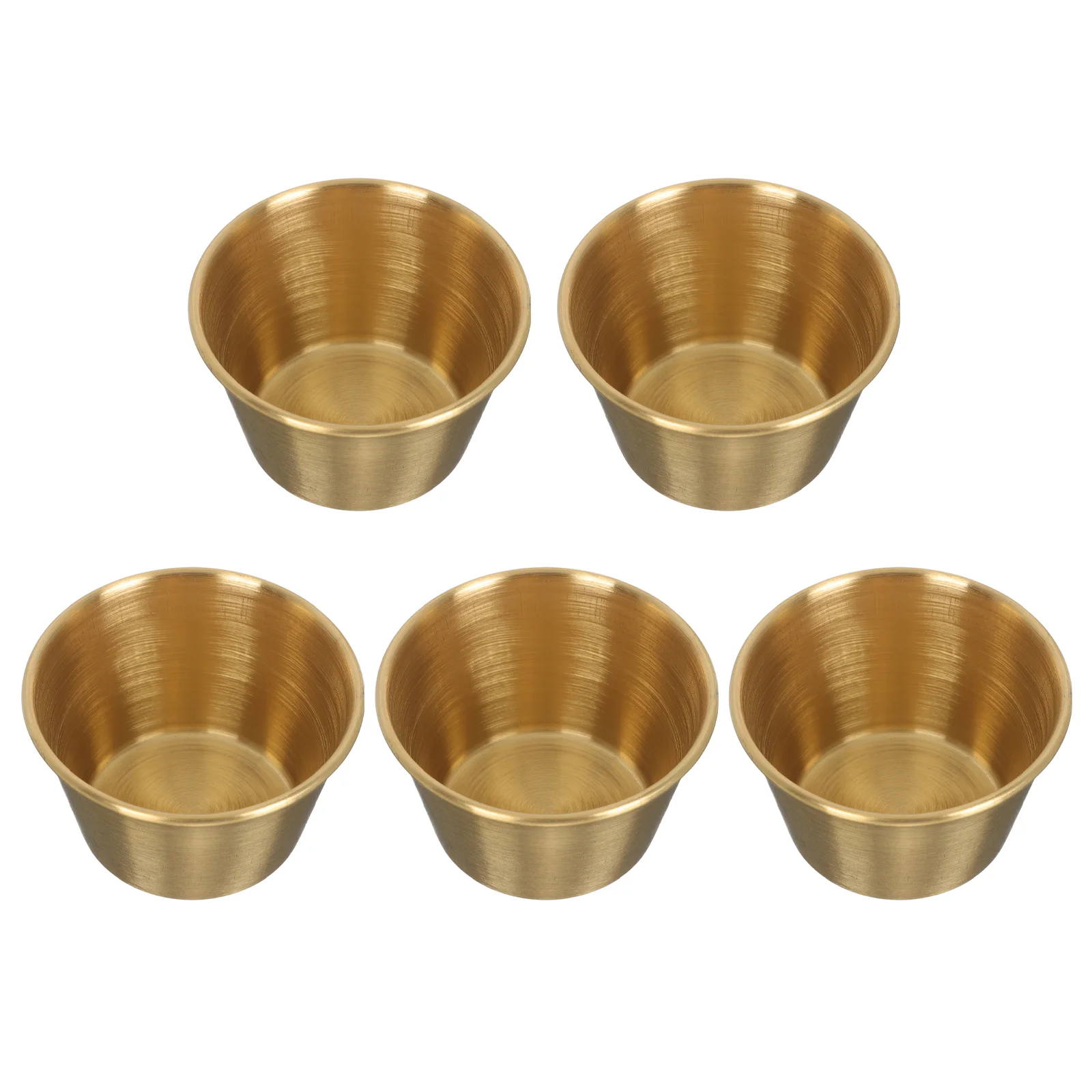 

Sauce Cups Dipping Cup Dish Bowl Condiment Dishes Bowls Small Stainless Steel Metal Mini Appetizer Seasoning Pinch Vinegar Prep
