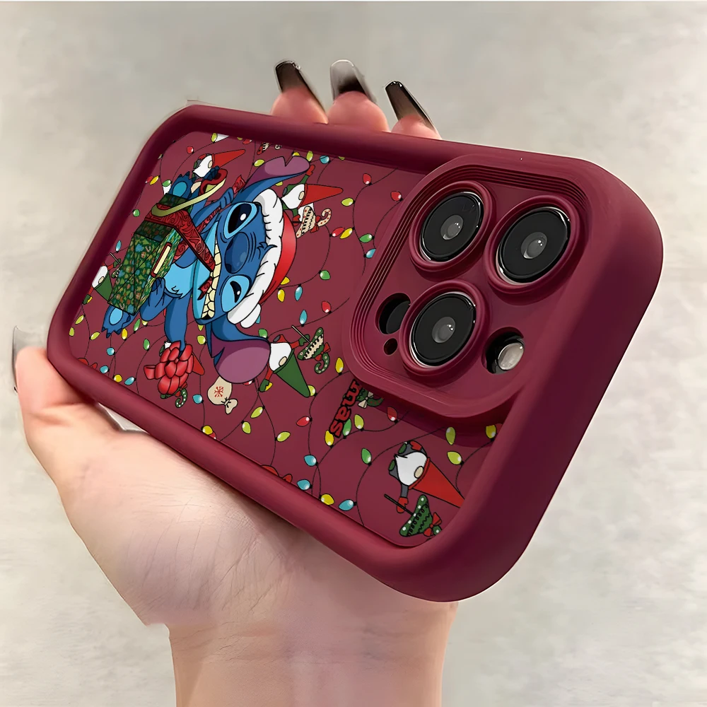 Christmas Gift Stitch Phone Case for Reno12 Reno11 F Oppo A98 A95 A94 A78 A76 A74 A72 A60 A58 A57 A54 A53 A38 A33 A32 Soft Cover